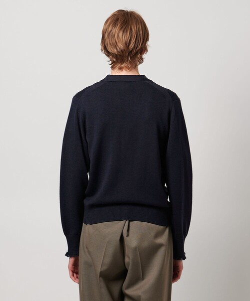 LOEFF＞9ゲージ フリンジ カーディガン UNISEX（ニット/セーター