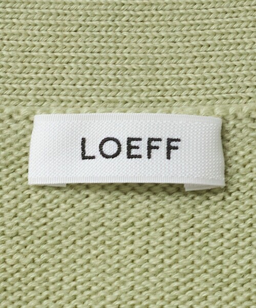 LOEFF(ロエフ)の「<LOEFF>9ゲージ フリンジ カーディガン UNISEX(ニット/セーター・レディース・ネイビー/ベージュ/ライム・0/2/1)」の9枚目の写真