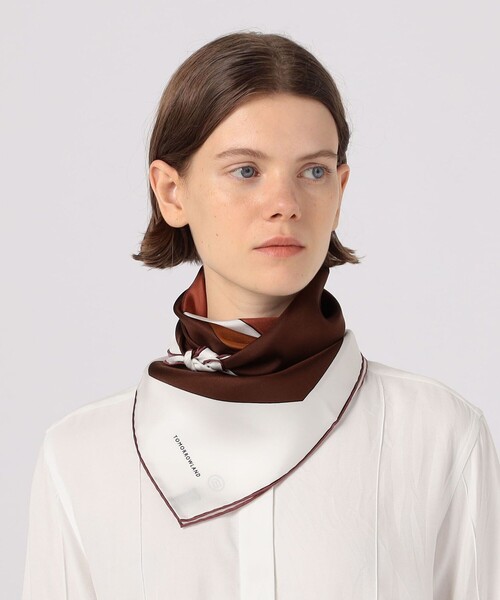 TOMORROWLAND (トゥモローランド)の「Atelier TOMORROWLAND CUBE シルクスカーフ(バンダナ/スカーフ・レディース・グリーン系その他/ブラウン系その他・FREE)」の3枚目の写真