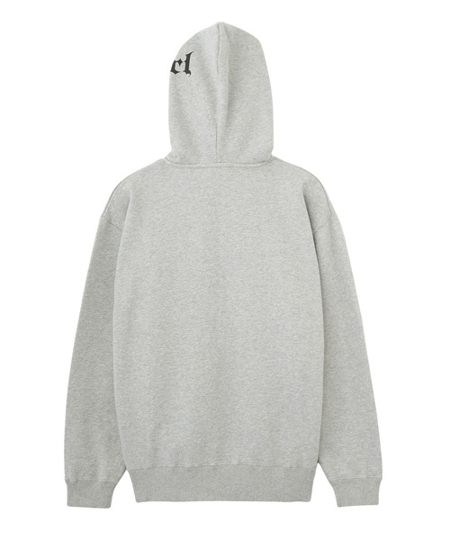 X-girl（エックスガール）の「OLD ENGLISH LOGO ZIP UP SWEAT HOODIE（パーカー・レディース・アッシュ/ブラック/ブラウン・S/M）」の10枚目の写真