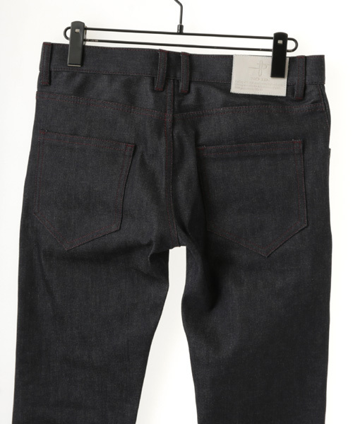 NO ID.（ノーアイディ）の「mp4078-ﾘｼﾞｯﾄｽﾄﾚｯﾁﾃﾞﾆﾑｽｷﾆｰPT（デニムパンツ・メンズ・インディゴブルー/ブラック/ホワイト・3/2/1）」の4枚目の写真