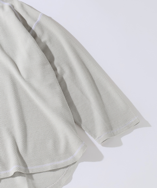 JOURNAL STANDARD relume（ジャーナルスタンダード　レリューム）の「バックピケ ヘンリーネック 3/4 スリーブ（Tシャツ/カットソー・メンズ・ナチュラル/ブラウン/ブラックミックス・MEDIUM/LARGE）」の11枚目の写真