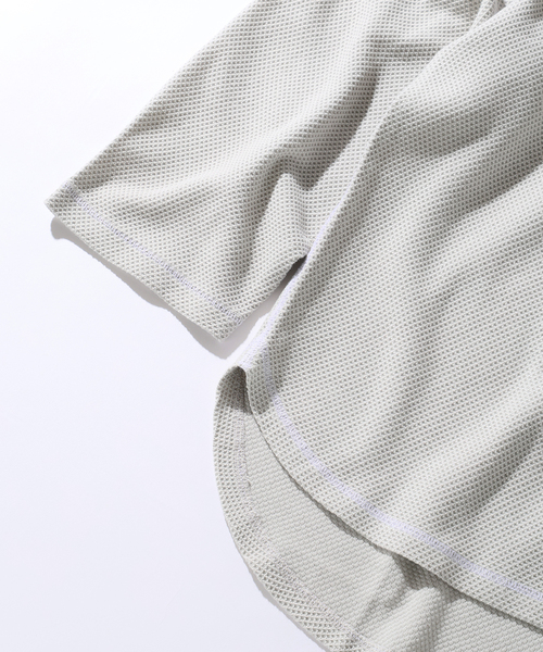 JOURNAL STANDARD relume（ジャーナルスタンダード　レリューム）の「バックピケ ヘンリーネック 3/4 スリーブ（Tシャツ/カットソー・メンズ・ナチュラル/ブラウン/ブラックミックス・MEDIUM/LARGE）」の13枚目の写真