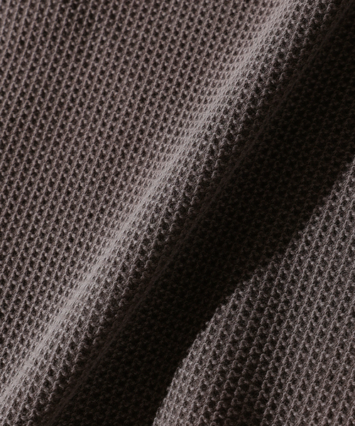 JOURNAL STANDARD relume（ジャーナルスタンダード　レリューム）の「バックピケ ヘンリーネック 3/4 スリーブ（Tシャツ/カットソー・メンズ・ナチュラル/ブラウン/ブラックミックス・MEDIUM/LARGE）」の16枚目の写真