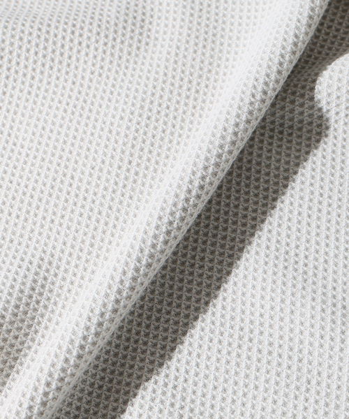 JOURNAL STANDARD relume（ジャーナルスタンダード　レリューム）の「バックピケ ヘンリーネック 3/4 スリーブ（Tシャツ/カットソー・メンズ・ナチュラル/ブラウン/ブラックミックス・MEDIUM/LARGE）」の17枚目の写真