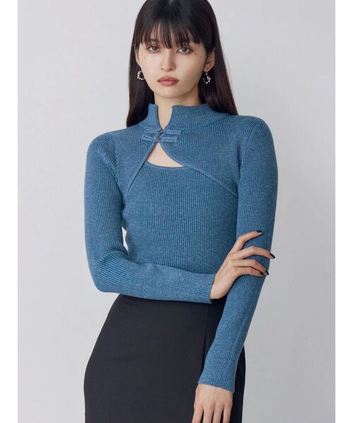 ZOZO限定】チャイナタイトリブニット（ニット/セーター）｜MURUA