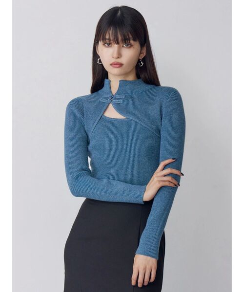 ZOZO限定】チャイナタイトリブニット（ニット/セーター）｜MURUA