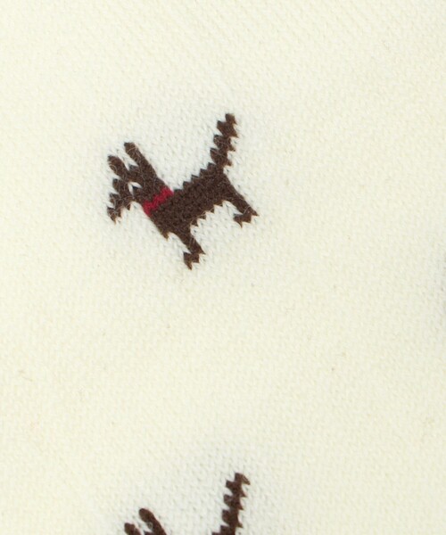 Steven Alan(スティーブンアラン)の「<MARCOMONDE>TURKEY PATTERN SOCKS8/ソックス(ソックス/靴下・レディース・オフホワイト/ブラック・FREE)」の3枚目の写真