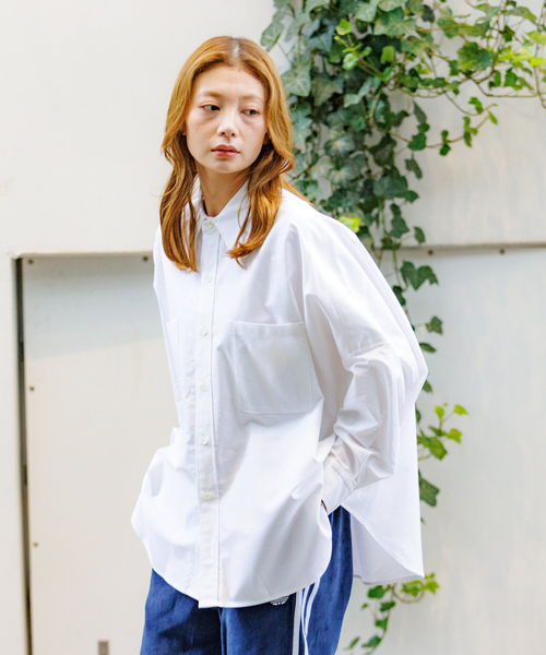 Le Melange/ル・メランジュ】オーバーサイズシャツ/#8543203/トップス