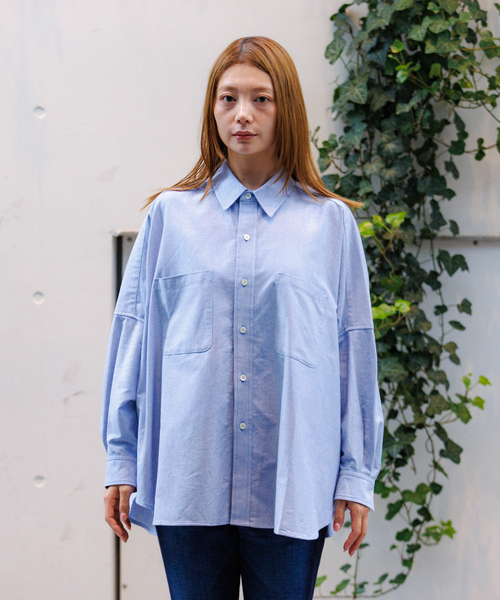 Rouge vif la cle（ルージュヴィフラクレ）の「【Le Melange/ル・メランジュ】オーバーサイズシャツ/#8543203/トップス/きれいめ/オーバーサイズ#8543203【WEB限定】（シャツ/ブラウス・レディース・ピンク/アイボリー/ブルー・フリー）」の16枚目の写真