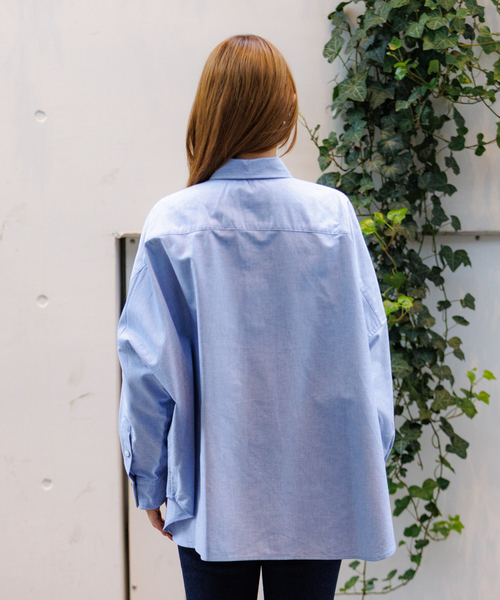 Rouge vif la cle（ルージュヴィフラクレ）の「【Le Melange/ル・メランジュ】オーバーサイズシャツ/#8543203/トップス/きれいめ/オーバーサイズ#8543203【WEB限定】（シャツ/ブラウス・レディース・ピンク/アイボリー/ブルー・フリー）」の17枚目の写真