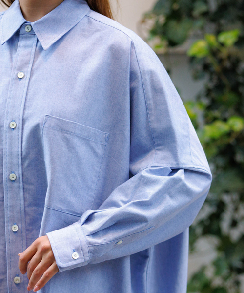 Rouge vif la cle（ルージュヴィフラクレ）の「【Le Melange/ル・メランジュ】オーバーサイズシャツ/#8543203/トップス/きれいめ/オーバーサイズ#8543203【WEB限定】（シャツ/ブラウス・レディース・ピンク/アイボリー/ブルー・フリー）」の19枚目の写真