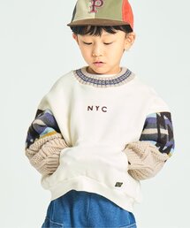 F.O.KIDS | 【ジュニア対応】ニットドッキングプルオーバー(スウェット)