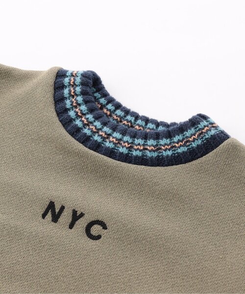 F.O.KIDS（エフオーキッズ）の「【ジュニア対応】ニットドッキングプルオーバー（スウェット・キッズ・キナリ/カーキ・140/130/120/110/100/90/80）」の8枚目の写真