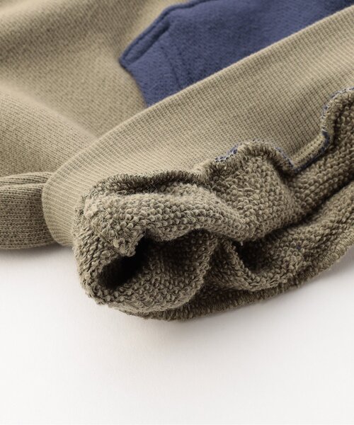 F.O.KIDS（エフオーキッズ）の「【ジュニア対応】ニットドッキングプルオーバー（スウェット・キッズ・キナリ/カーキ・140/130/120/110/100/90/80）」の13枚目の写真