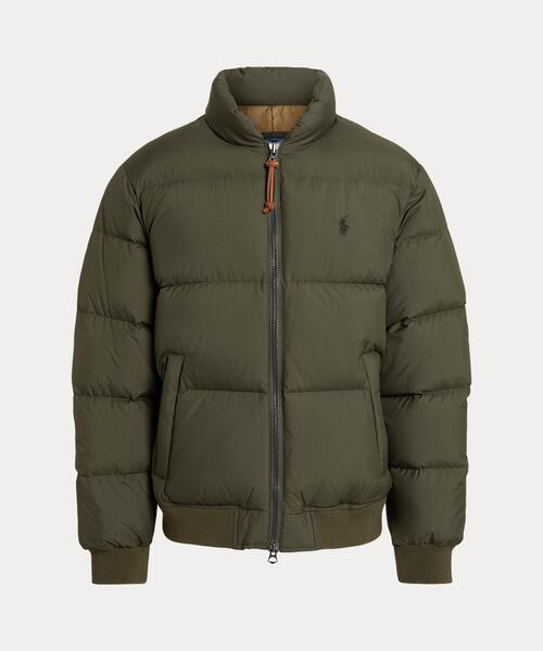 テクスチャード リップストップ ダウン ジャケット（ダウンジャケット