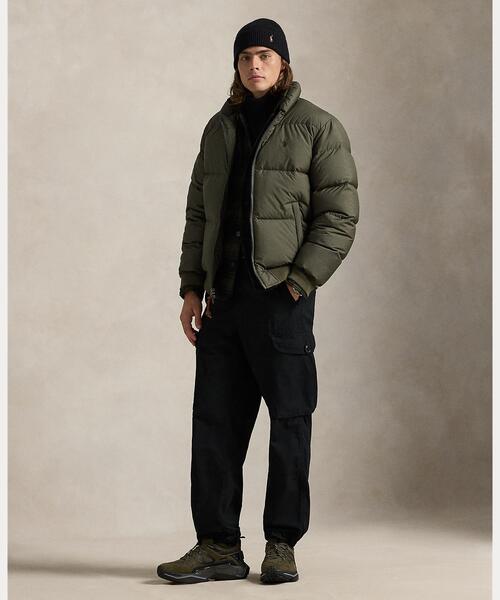 テクスチャード リップストップ ダウン ジャケット（ダウンジャケット