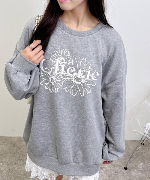 セール】フラワーロゴスウェットトップス（スウェット）｜INGNI