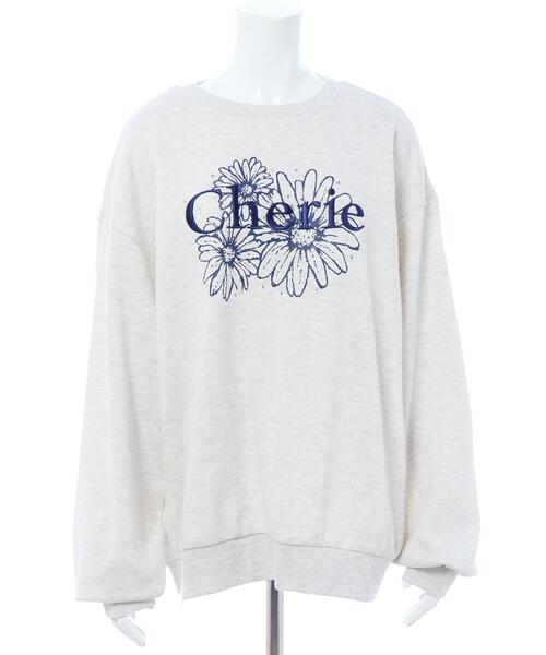 INGNI(イング)の「フラワーロゴスウェットトップス(スウェット・レディース・グレー×ホワイト/ブラック×ピンク/ベージュ系その他/ブラウン系6/ベージュ系その他2・M)」の7枚目の写真