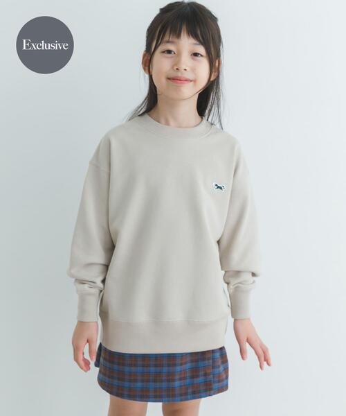 TOWNCRAFT(タウンクラフト)の「『親子リンク』『別注』PENNEYS×DOORS THE FOX裏毛CNスウェット(KIDS)(Tシャツ/カットソー・キッズ・ベージュ/レッド/グレー系その他/チャコールグレー・120/135/105)」の3枚目の写真