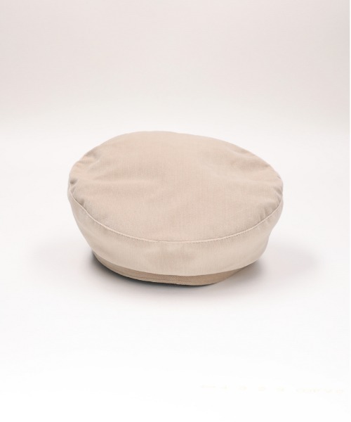 Right-on（ライトオン）の「【HONEYSUCKLE ROSE】コーデュロイキャスケット（キャスケット・レディース・ブラック/キナリ・フリー）」の7枚目の写真