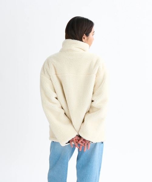ROXY(ロキシー)の「CHEER UP /ロキシー撥水加工ジップアップドローコード付きナイロンボアリバーシブルジャケット(ブルゾン・レディース・ブラウン/ブラック/カーキ・MEDIUM/LARGE/SMALL)」の10枚目の写真