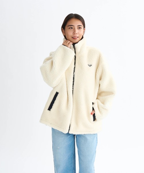 セール】CHEER UP /ロキシー撥水加工ジップアップドローコード付き