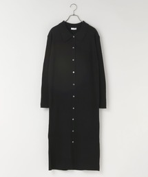 LOWRYS FARM | マエボタンエリニットワンピース 580819(ワンピース)