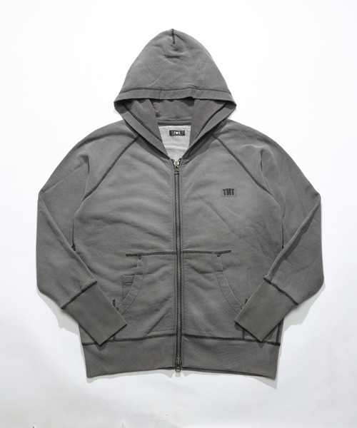TMT（ティーエムティー）の「ZIP UP PARKA（パーカー・メンズ・ライトインディゴブルー/インディゴブルー/ライトグレー/グレー/サックスブルー/ブラック・MEDIUM/LARGE/X-LARGE）」の3枚目の写真