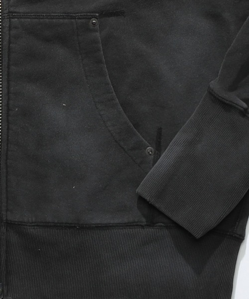 TMT（ティーエムティー）の「ZIP UP PARKA（パーカー・メンズ・ライトインディゴブルー/インディゴブルー/ライトグレー/グレー/サックスブルー/ブラック・MEDIUM/LARGE/X-LARGE）」の13枚目の写真