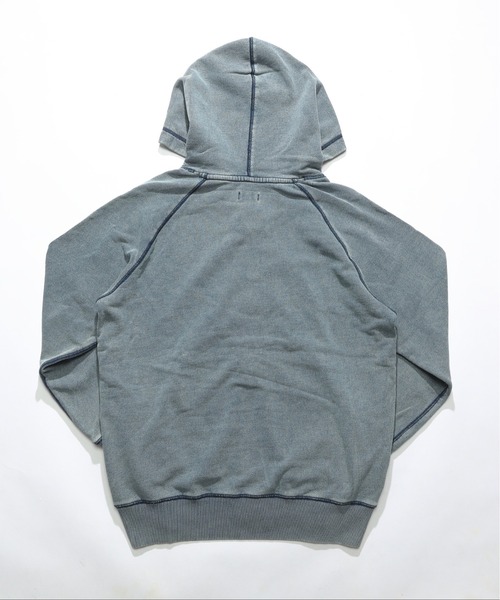 TMT（ティーエムティー）の「ZIP UP PARKA（パーカー・メンズ・ライトインディゴブルー/インディゴブルー/ライトグレー/グレー/サックスブルー/ブラック・MEDIUM/LARGE/X-LARGE）」の9枚目の写真
