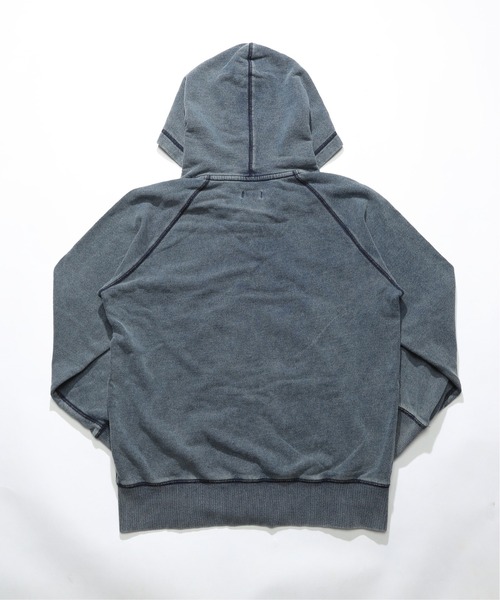 TMT（ティーエムティー）の「ZIP UP PARKA（パーカー・メンズ・ライトインディゴブルー/インディゴブルー/ライトグレー/グレー/サックスブルー/ブラック・MEDIUM/LARGE/X-LARGE）」の10枚目の写真