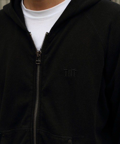 TMT（ティーエムティー）の「ZIP UP PARKA（パーカー・メンズ・ライトインディゴブルー/インディゴブルー/ライトグレー/グレー/サックスブルー/ブラック・MEDIUM/LARGE/X-LARGE）」の17枚目の写真