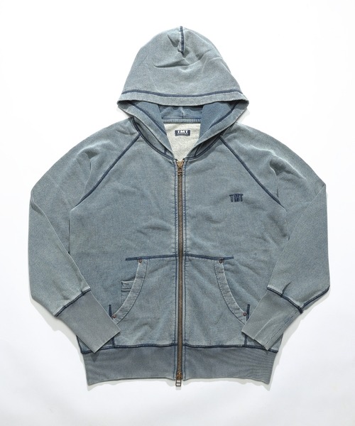 TMT（ティーエムティー）の「ZIP UP PARKA（パーカー・メンズ・ライトインディゴブルー/インディゴブルー/ライトグレー/グレー/サックスブルー/ブラック・MEDIUM/LARGE/X-LARGE）」の21枚目の写真