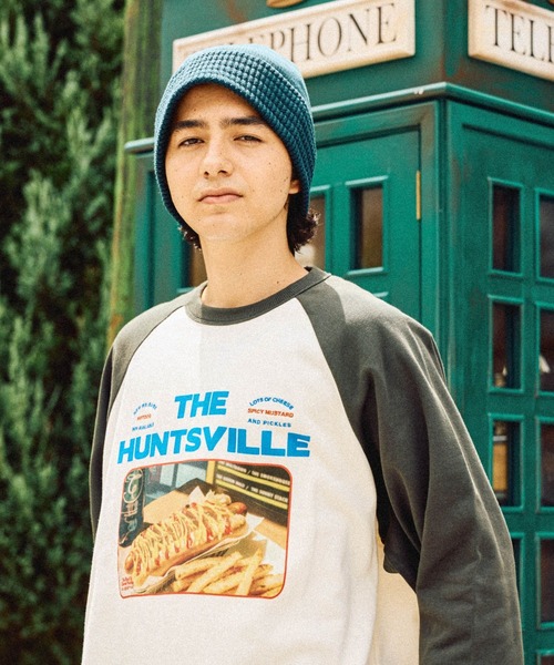 フードプリントラグランスウェット（スウェット）｜niko and