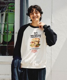 niko and... | フードプリントラグランスウェット(スウェット)