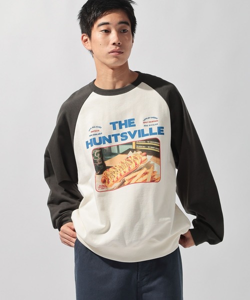 niko and...(ニコアンド)の「フードプリントラグランスウェット(スウェット・メンズ・グリーン/ブラウン/チャコール/ブラック・LARGE/MEDIUM)」の20枚目の写真