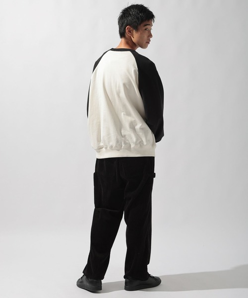 niko and...(ニコアンド)の「フードプリントラグランスウェット(スウェット・メンズ・グリーン/ブラウン/チャコール/ブラック・LARGE/MEDIUM)」の22枚目の写真