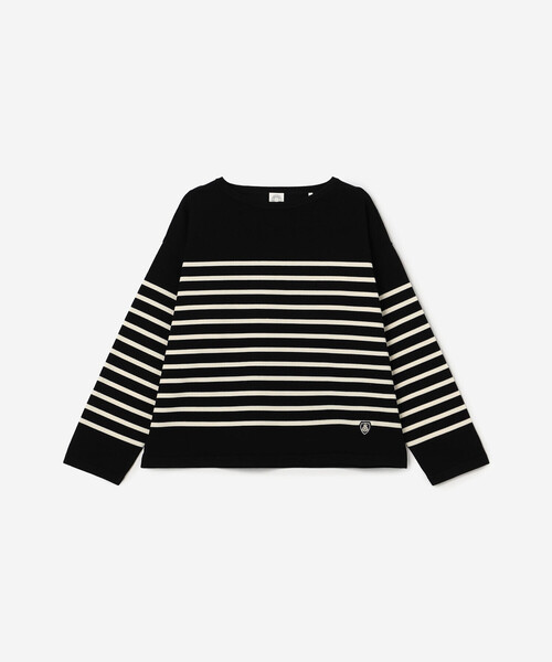 ORCIVAL（オーシバル）の「ORCIVAL | プレーティングストライプ ボートネックプルオーバー WOMEN（ニット/セーター・レディース・ブラック系その他/ベージュ系その他/グレー系その他2/ホワイト系その他5/ホワイト系その他・1）」の3枚目の写真