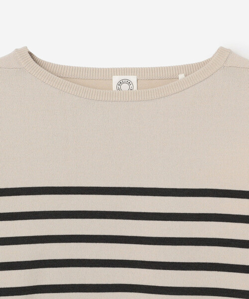 ORCIVAL（オーシバル）の「ORCIVAL | プレーティングストライプ ボートネックプルオーバー WOMEN（ニット/セーター・レディース・ブラック系その他/ベージュ系その他/グレー系その他2/ホワイト系その他5/ホワイト系その他・1）」の8枚目の写真