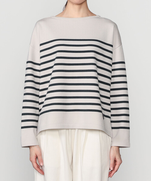 ORCIVAL（オーシバル）の「ORCIVAL | プレーティングストライプ ボートネックプルオーバー WOMEN（ニット/セーター・レディース・ブラック系その他/ベージュ系その他/グレー系その他2/ホワイト系その他5/ホワイト系その他・1）」の12枚目の写真