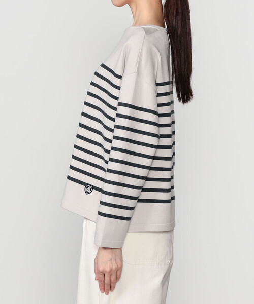ORCIVAL（オーシバル）の「ORCIVAL | プレーティングストライプ ボートネックプルオーバー WOMEN（ニット/セーター・レディース・ブラック系その他/ベージュ系その他/グレー系その他2/ホワイト系その他5/ホワイト系その他・1）」の13枚目の写真