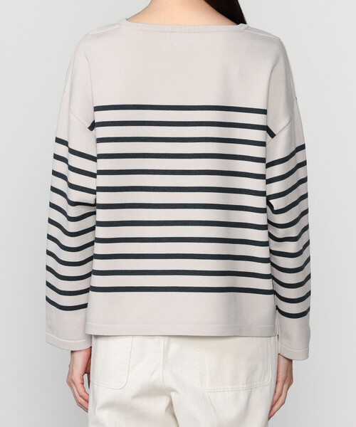 ORCIVAL（オーシバル）の「ORCIVAL | プレーティングストライプ ボートネックプルオーバー WOMEN（ニット/セーター・レディース・ブラック系その他/ベージュ系その他/グレー系その他2/ホワイト系その他5/ホワイト系その他・1）」の14枚目の写真