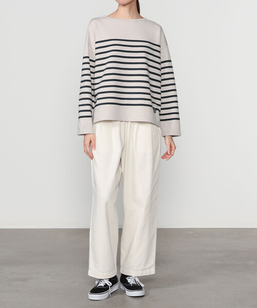 ORCIVAL（オーシバル）の「ORCIVAL | プレーティングストライプ ボートネックプルオーバー WOMEN（ニット/セーター・レディース・ブラック系その他/ベージュ系その他/グレー系その他2/ホワイト系その他5/ホワイト系その他・1）」の15枚目の写真