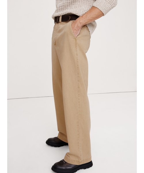 Banana Republic(バナナリパブリック)の「ルーズ ブラッシュド イタリアン チノパンツ(チノパンツ・メンズ・ベージュ・30W 30L/31W 30L/29W 30L/33W 30L/34W 30L/32W 30L/28W 30L)」の1枚目の写真