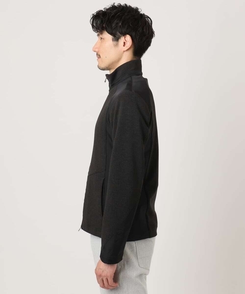 MK MICHEL KLEIN HOMME （エムケーミッシェルクランオム）の「【洗える／ストレッチ】スタンドカラーブルゾン/テックイージ（ライダースジャケット・メンズ・ボルドー/ダークグリーン・48/46/51）」の7枚目の写真