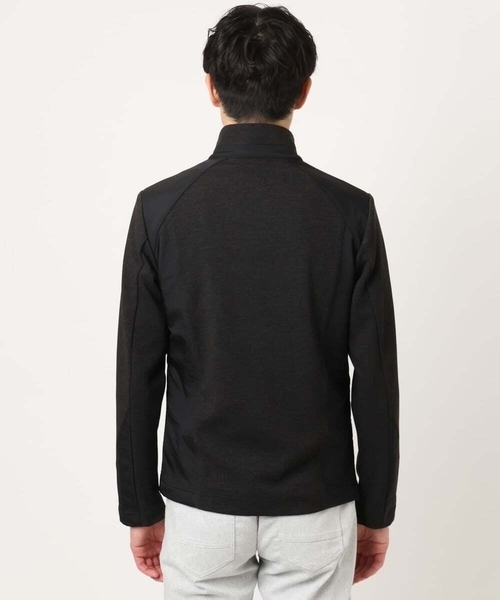 MK MICHEL KLEIN HOMME （エムケーミッシェルクランオム）の「【洗える／ストレッチ】スタンドカラーブルゾン/テックイージ（ライダースジャケット・メンズ・ボルドー/ダークグリーン・48/46/51）」の8枚目の写真