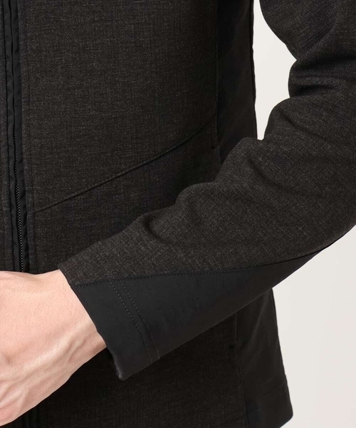 MK MICHEL KLEIN HOMME （エムケーミッシェルクランオム）の「【洗える／ストレッチ】スタンドカラーブルゾン/テックイージ（ライダースジャケット・メンズ・ボルドー/ダークグリーン・48/46/51）」の10枚目の写真