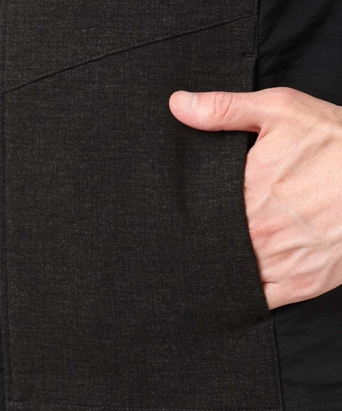 MK MICHEL KLEIN HOMME （エムケーミッシェルクランオム）の「【洗える／ストレッチ】スタンドカラーブルゾン/テックイージ（ライダースジャケット・メンズ・ボルドー/ダークグリーン・48/46/51）」の11枚目の写真