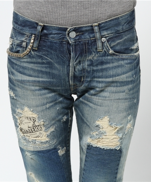 HYSTERIC GLAMOUR(ヒステリックグラマー)の「BR加工デニム HYSTERIC GLAMOUR(ヒステリックグラマー)の「BR加工デニム